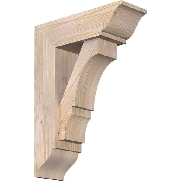 Ekena Millwork Balboa Traditional Smooth Bracket w/ Offset Brace, Douglas Fir, 7 1/2"W x 22"D x 30"H BKT0806X22X30BOA01SDF - main